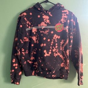 Santa Cruz hand dyed hoodie